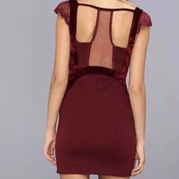 Free People Burgundy Dress NWT - Picture 2 of 6